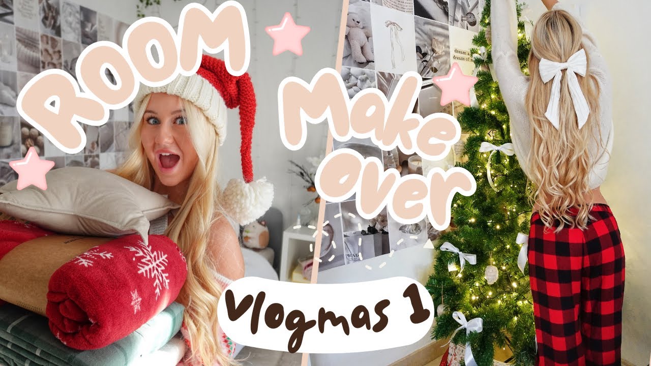CHRISTMAS ROOM Makeover & Zimmer umstellen VLOGMAS 1 | MaVie Noelle ...