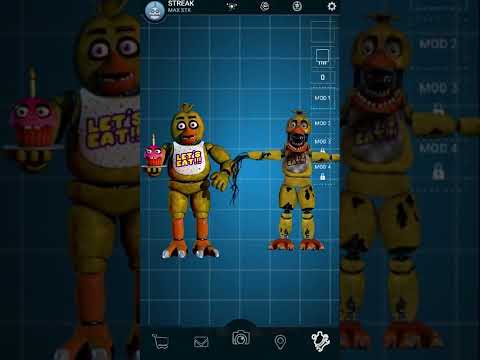 FNAF AR Edit Classic Withered Animatronics #shorts #fyp #fnaf #withered #freddy #bonnie #chica #foxy