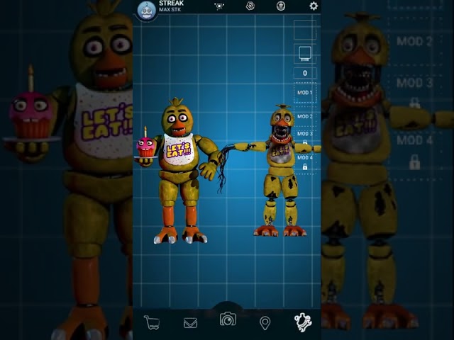 FNAF AR Edit Classic Withered Animatronics #shorts #fyp #fnaf #withered #freddy #bonnie #chica #foxy class=