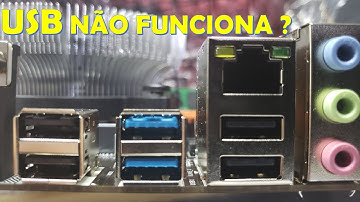 Muitas vezes as USB´s do computador não funcionam por esse motivo.
