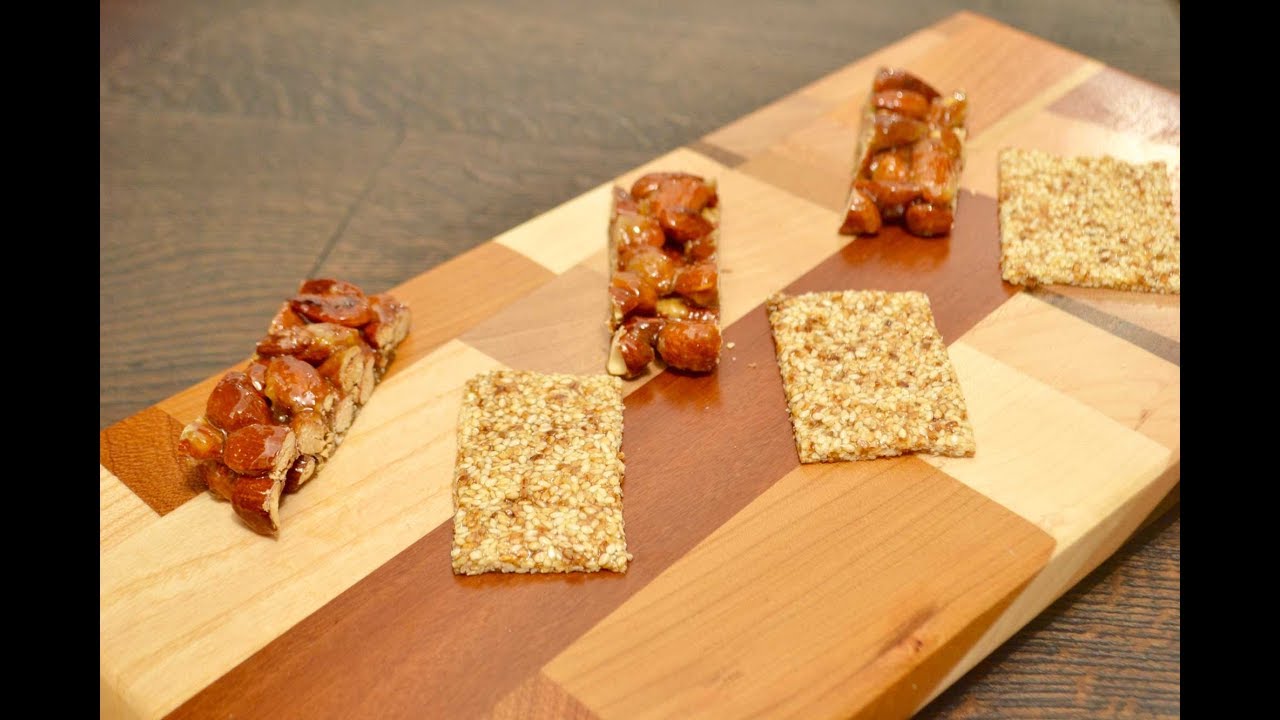 Croccante di sesamo e torrone di mandorle