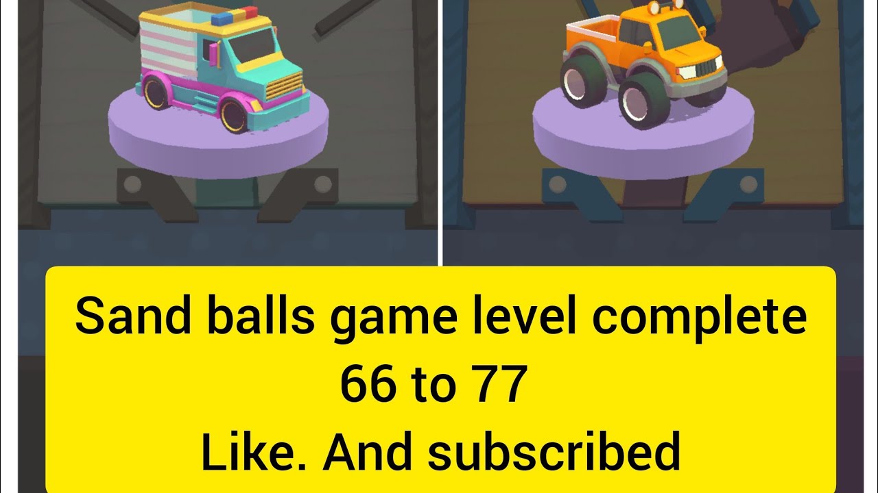 sand balls game level complete        66 to 77 iOS Atfab gaming tv