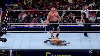 Brock Lesnar vs Ricochet Full Match WWE Super Showdown 2020