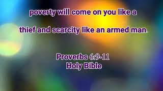 Proverbs 6:9, 11