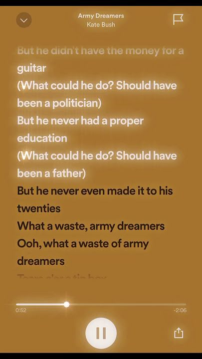 Army Dreamers Sped Up • Kate Bush