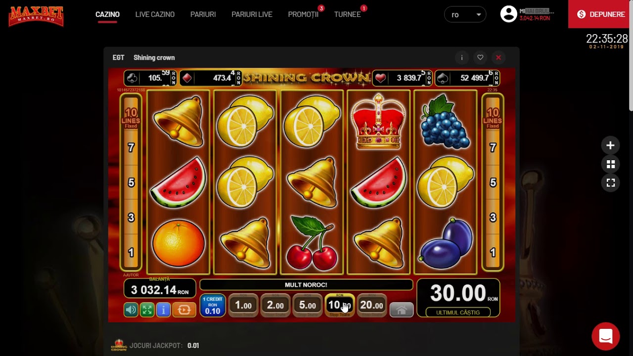 MAXBET MIZA 10 LEI S A SPART LINIE DE STRUGURI SI 77777