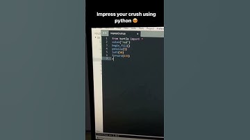 IMPRESS YOUR CRUSH😄USING PYTHON🤔#shorts #shortfeed #python #programming