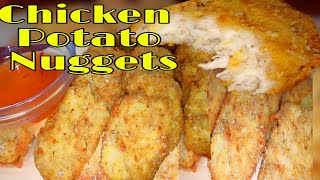 Yummy and Easy Chicken Potato Nuggets | Chicken Potato Fritters Croquettes screenshot 5