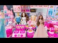 Satisfying with Unboxing Barbie Princess Pink Kitchen, Rock Bed Play Set Review Toys｜ASMR