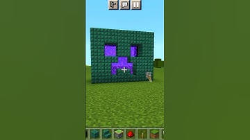 Minecraft : Creeper face Nether Portal 🔥 #shorts #shortvideo #minecraft