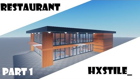 Restaurant Speedbuild Part 1 | Roblox Studio