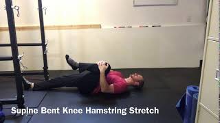 Supine Bent Knee Hamstring Stretch