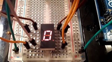 Single digit seven segment arduino clock