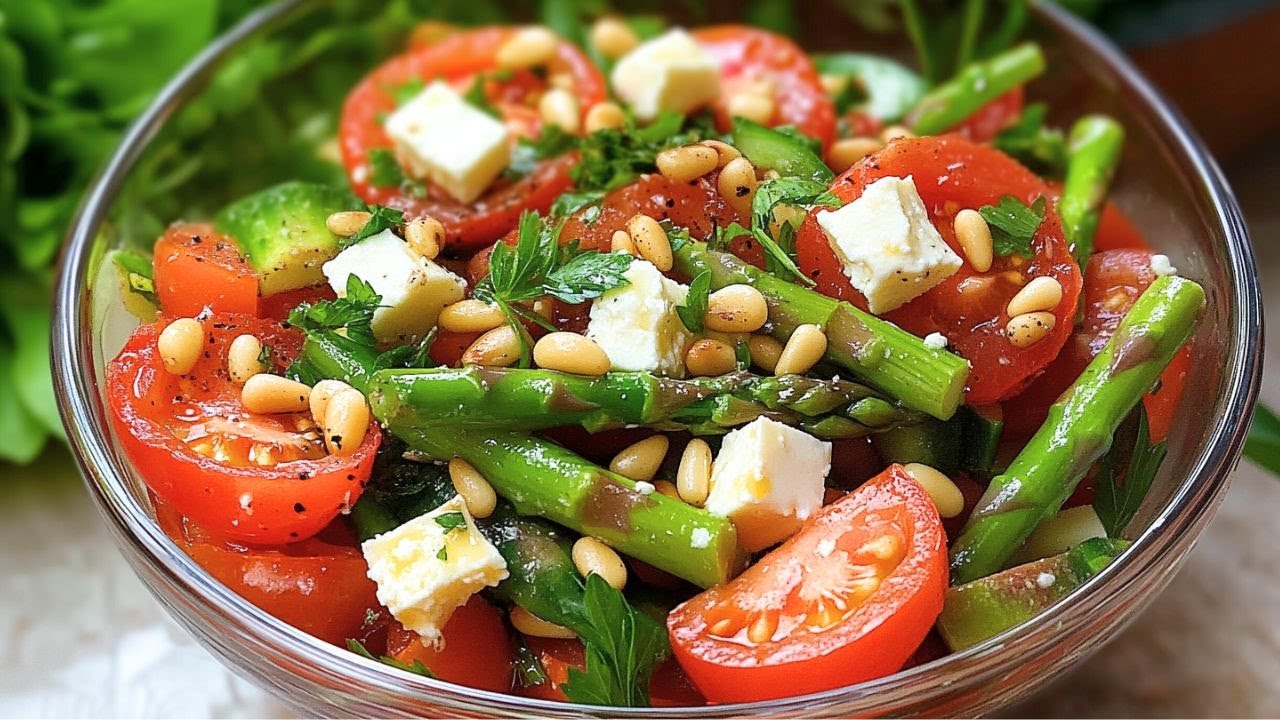 Dieses einfache und leckere Spargelsalat Rezept gelingt immer: grüner ... Dieses einfache und leckere Spargelsalat Rezept gelingt immer: grüner ...