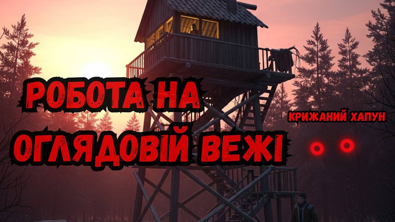 СТРАШНІ ІСТОРІЇ / РОБОТА НА ОГЛЯДОВІЙ ВЕЖІ /  МІСТИЧНІ ІСТОРІЇ УКРАЇНСЬКОЮ