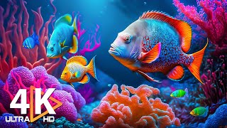 11HOURS Great Ocean Moment 4K - Beautiful Relaxing Coral Reef Fish - Sleep Relaxing Music
