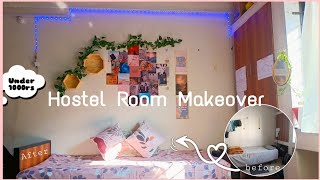 Hostel Room Makeover Under Budget| Indian Dorm Room Makeover| Her Dusky Vibes