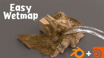 Easiest Way to Make Wet Map in Houdini and Blender (Tutorial)