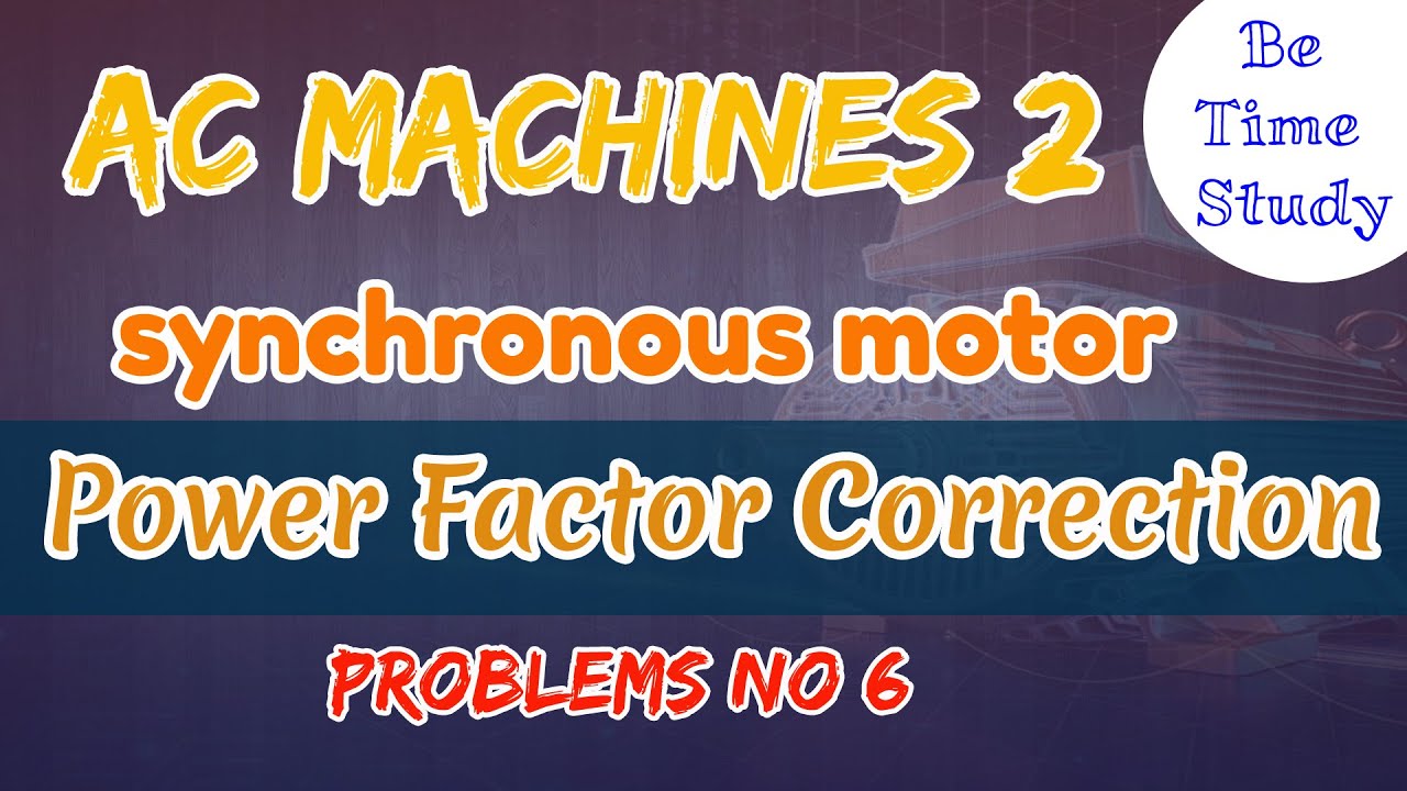 power factor correction problem no 1 | AC machines 2 problems | problems on power factor correction