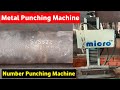Number punching machine working | Punching machine | metal sheet number punching machine