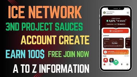 Sauces Mining Account Create|Sauces Mining App|Ice Mining 3nd project Sauces #ice#pcm#sunwave#sauces