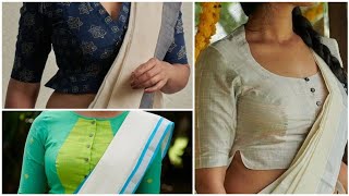 kerala style blouse designs part 2 // new model cotton saree blouse // feminine begins screenshot 3