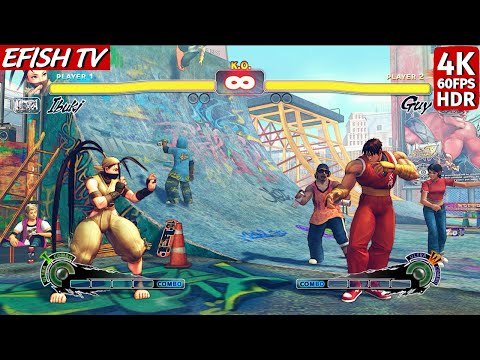 Ibuki vs Guy (Hardest AI) - Ultra Street Fighter IV