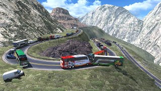 Carreteras Peligrosas de Peru | Curvas Mortales de Puerto Maldonado-Cusco | Scania g7 1600 ld 6x2