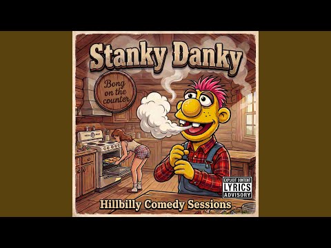 Stanky Danky bong on the counter