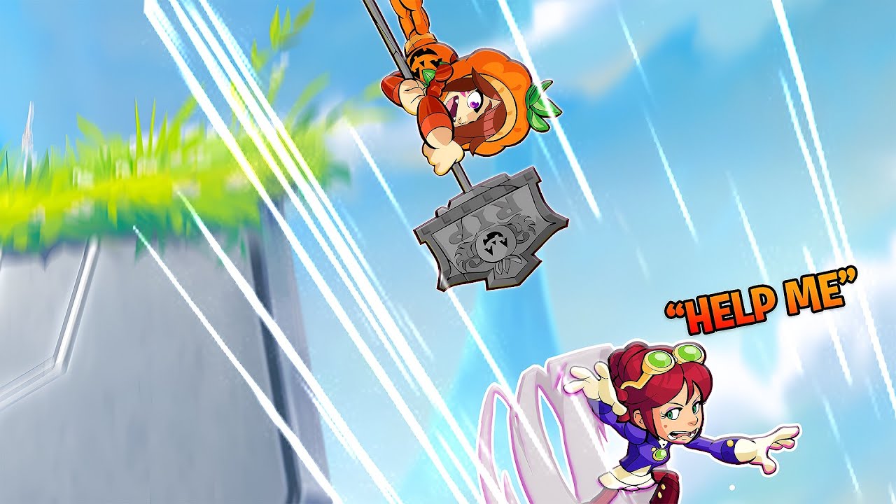 Я использовал самый быстрый молот легенды в Brawlhalla рейтинг 1 на 1 и это случилось...