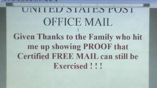 (Pt.4) A Exercised Proper Certified Use Of United States Post Office Mail