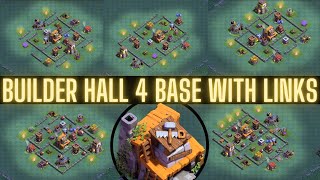Builder Hall 4 Base With Link Best Builder Hall 4 Base Links Clash Of Clans Builder Hall 4