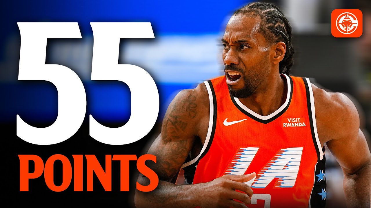 Kawhi Leonard ERUPTS for Career-High 55 Points Over the Pistons