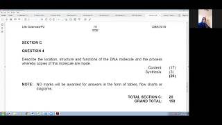 Past paper practice DNA and replication (Essay)