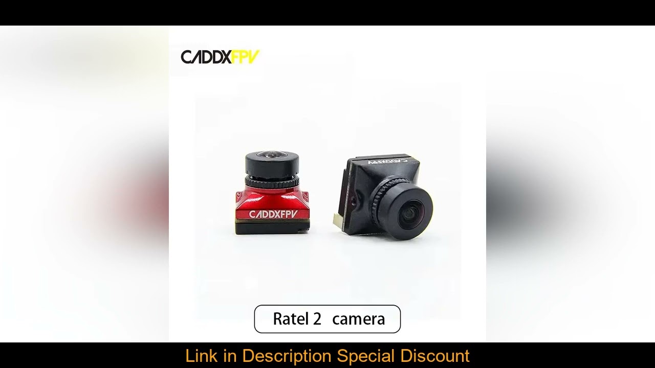 Caddx Ratel 2 V2 FPV Camera Ratel2 2.1mm Lens 1200TVL 16:9/4:3 NTSC/PAL Switchable 19*19mm Micro Len