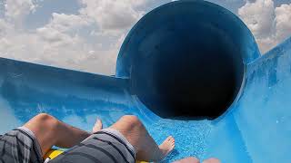 Dark hole tube water slide At Water works Denton