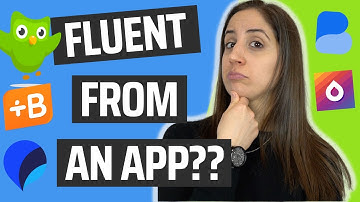 Can you learn a language with Duolingo and become fluent?? (Or Babbel or any app?)