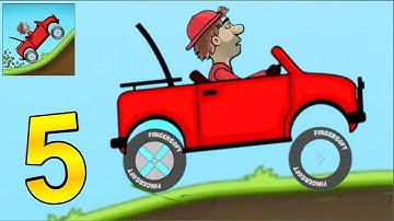 Hill Climb Racing - GamePlay Walkthrough Part 5- Jeep (iOS, Android)