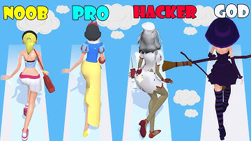 NOOB vs PRO vs HACKER vs GOD - Makeover Run Halloween!