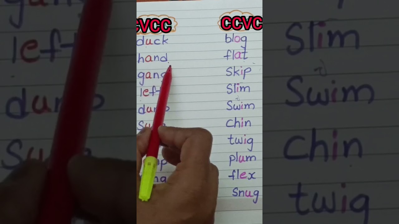 Слова CCVC/CVCC 