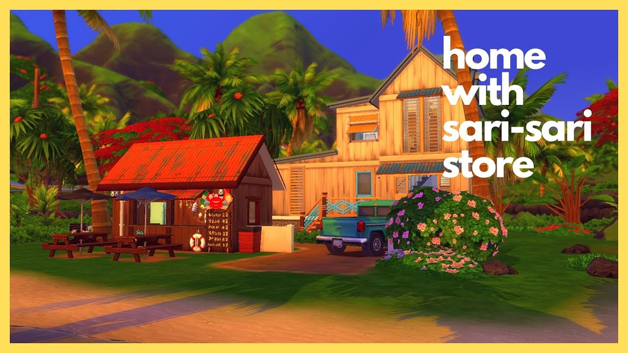 House with Sari-sari Store - The Sims 4 Speed Build