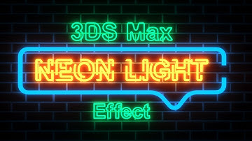 How to Create Neon Light Effect with Vray | 3ds Max Tutorial