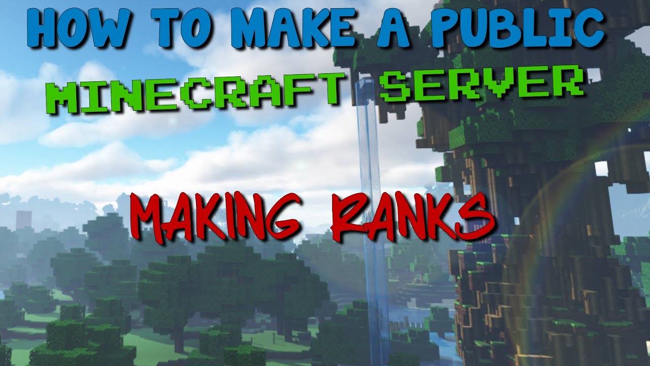 MAKING MINECRAFT SERVER | EP. 5 | MAKING RANKS - YouTube