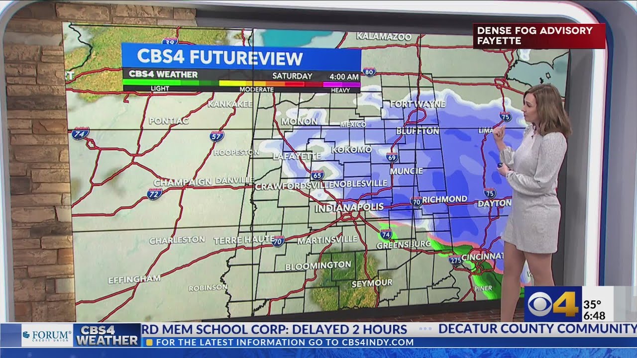 Colder for the weekend with snow showers tonight - YouTube