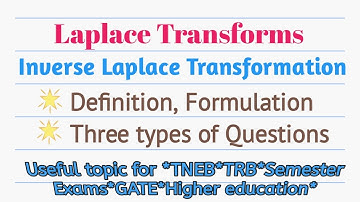 Inverse Laplace Transforms, for #tneb,#trb,#MII