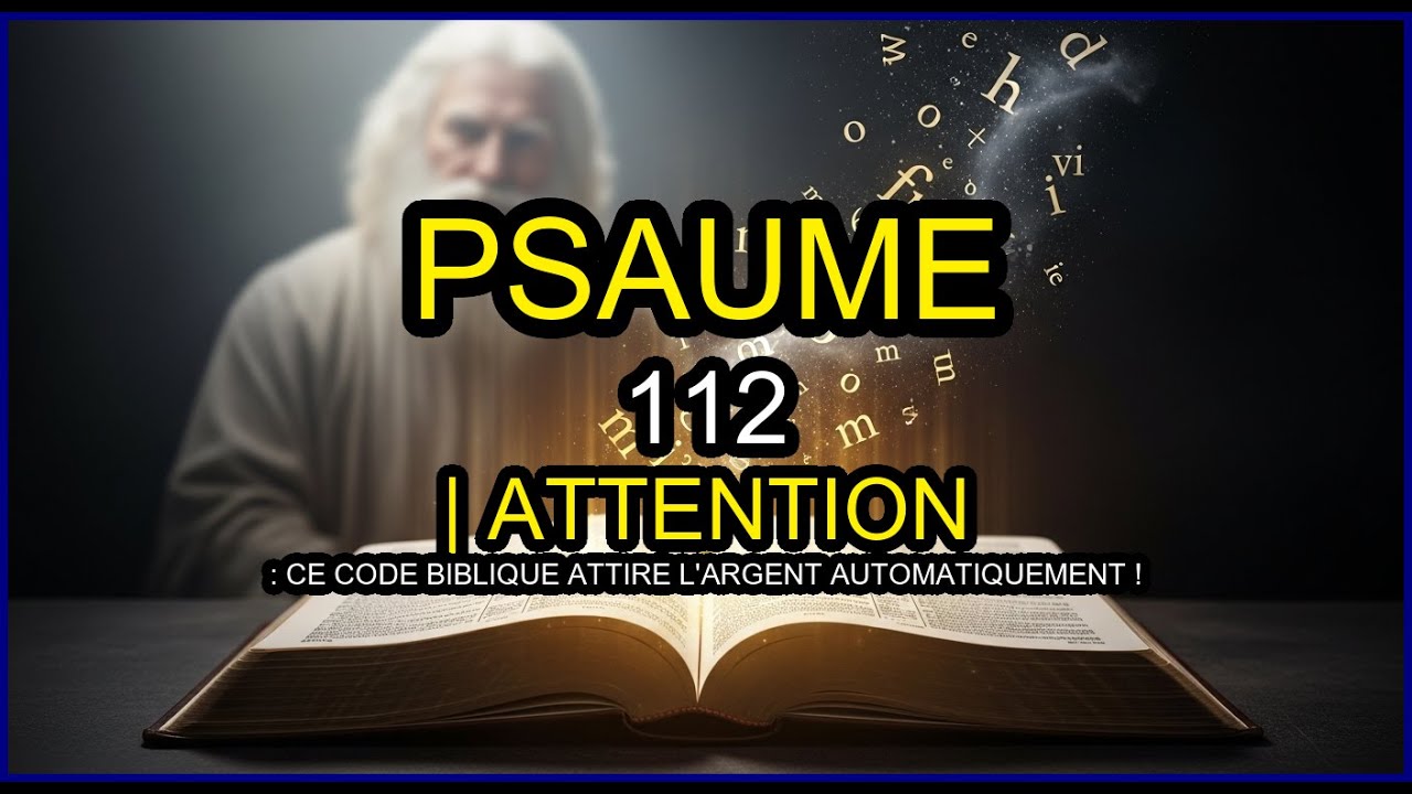 PSAUME 112 | ATTENTION : Ce Code Biblique ATTIRE L'Argent Automatiquement !
