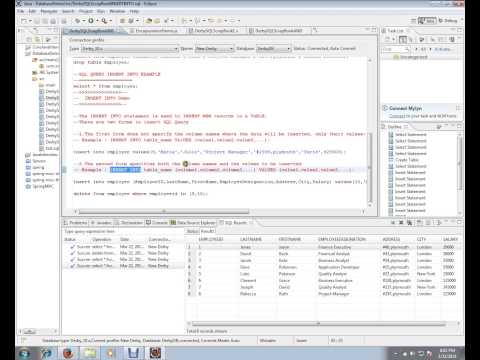 INSERT INTO QUERY SQL EXAMPLE DERBY