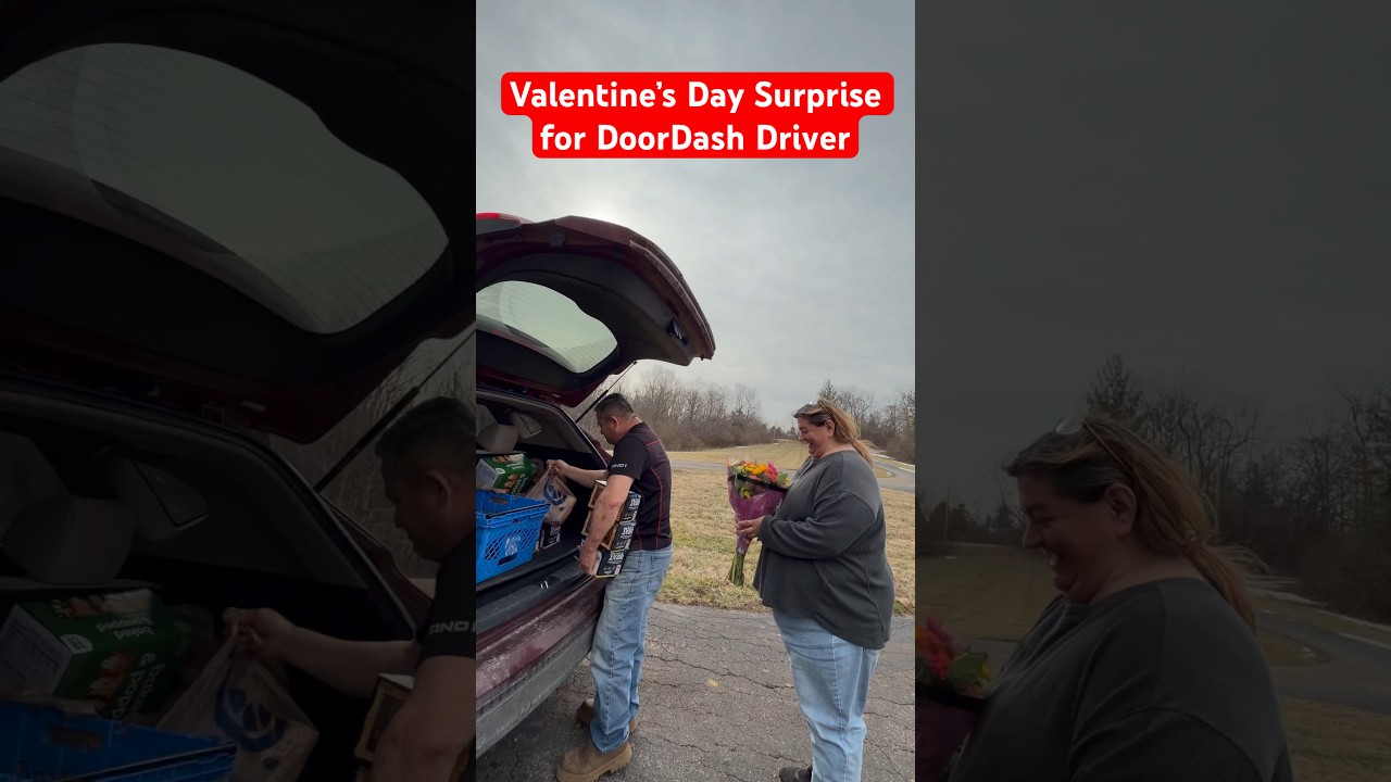 DoorDashing Flowers on Valentine’s Day Then Giving Them to the Driver