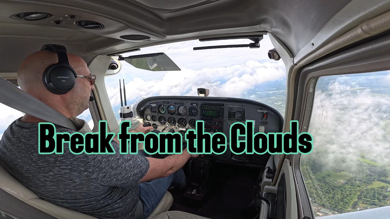 Very cloudy Student Pilot Solo Practice at Doylestown. PPL Training.