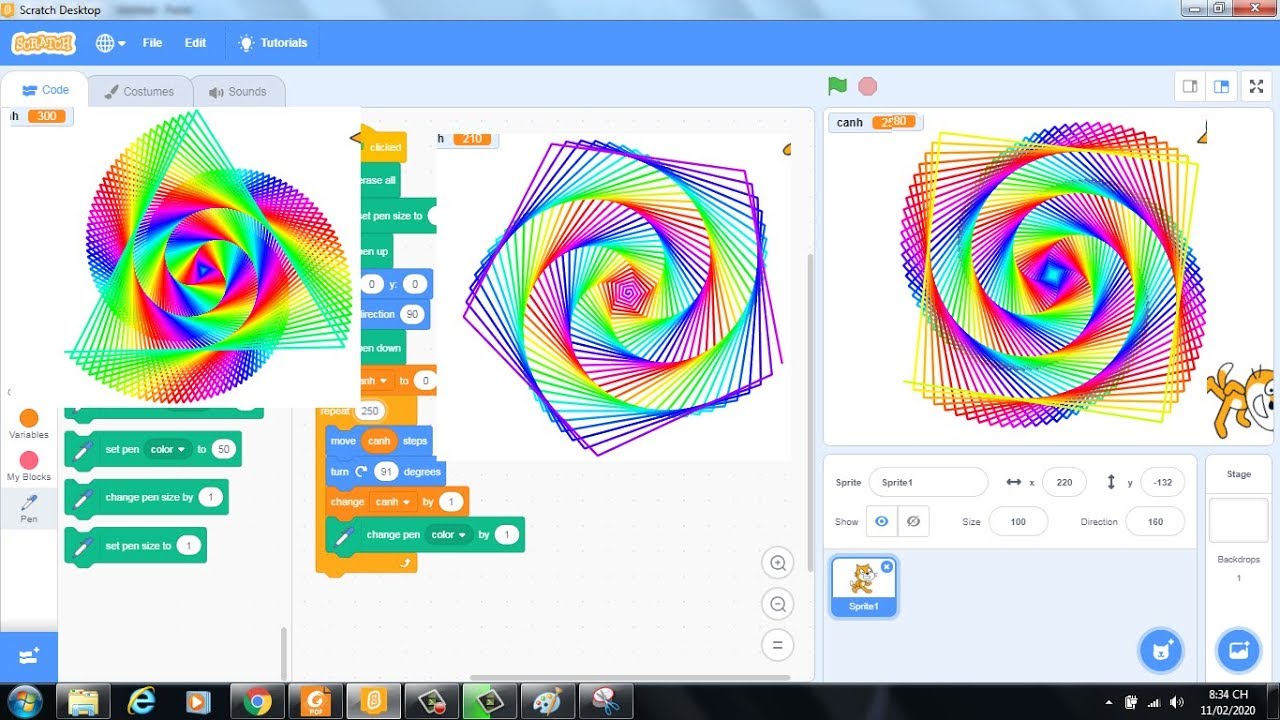 Hướng Dẫn Cách Lập Trình Scratch Vẽ Hình Xoắn Ốc Bằng Hình Tam ...